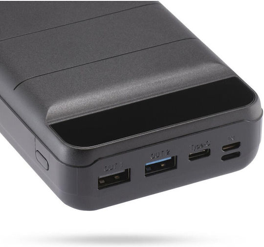 Yenkee YPB 3010 Power Bank 30000mAh with 2 USB-A Ports Black view 5
