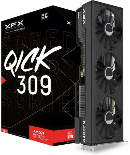 XFX Radeon RX 7600 XT 16GB GDDR6 Speedster QICK 309 Graphics Card view 6