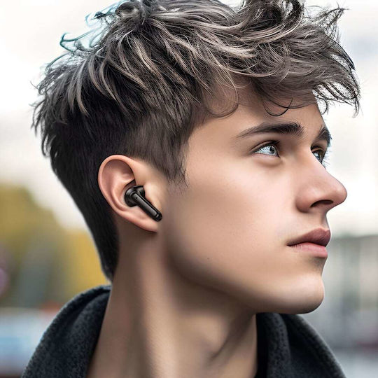 Borofone FQ1 Shine In-ear Bluetooth Handsfree Earphones with Charging Case Black vue 2