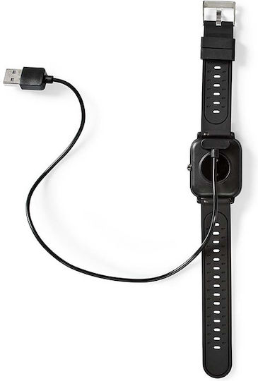 Nedis BTSW002BK 43mm Waterproof Smartwatch with Heart Rate Monitor (Black) view 6