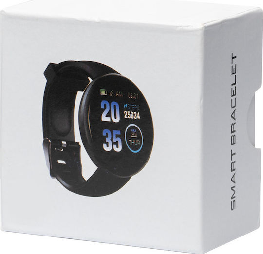 D18 Smartwatch with Heart Rate Monitor (Black) view 5