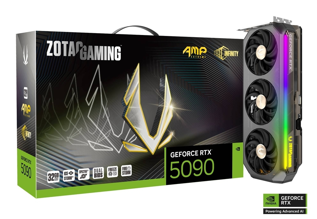 Zotac GeForce RTX 5090 32GB GDDR7 AMP Extreme INFINITY Graphics Card ZT-B50900B-10P view 9