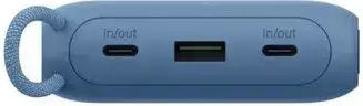 Belkin Power Bank 20000mAh 20W with USB-A Port and 2 USB-C Power Delivery Ports Blue view 3