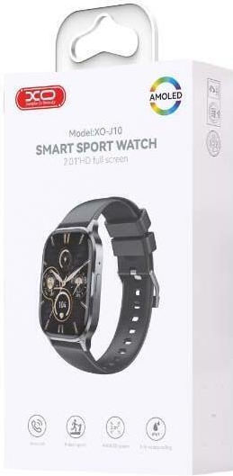 XO J10 Smartwatch with Heart Rate Monitor (Black) view 3