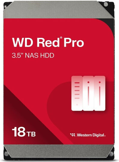 Western Digital Red Pro 18TB HDD Hard Drive 3.5" SATA III 7200rpm with 512MB Cache for NAS / Server WD181KFGX view 6