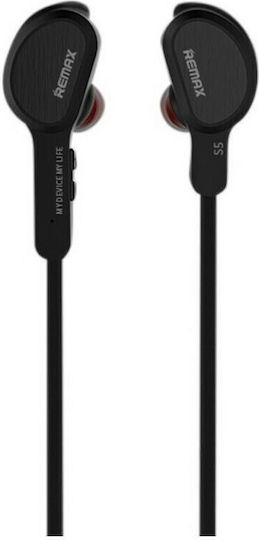 Remax RS-S5 In-ear Bluetooth Handsfree Earphones with Sweat Resistance Black vue 3