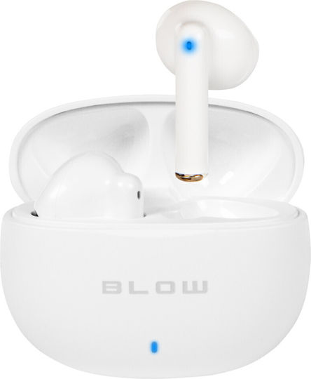 Blow Earbuds ENC Bluetooth Handsfree Earphones with Charging Case White view 3