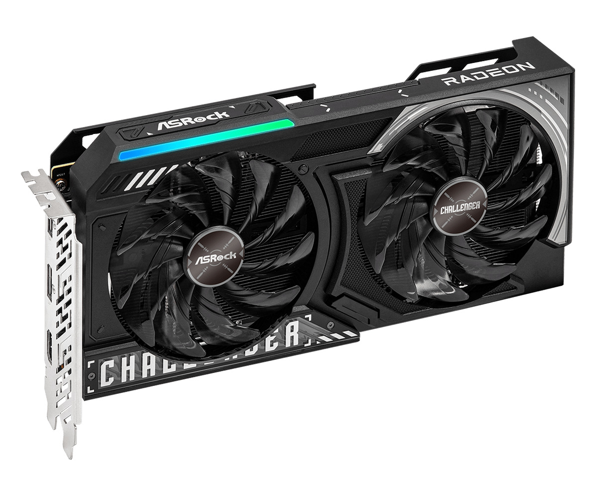 ASRock Radeon RX 9060 XT 16GB GDDR6 Challenger OC Graphics Card 90-GA5QZZ-00UANF view 4