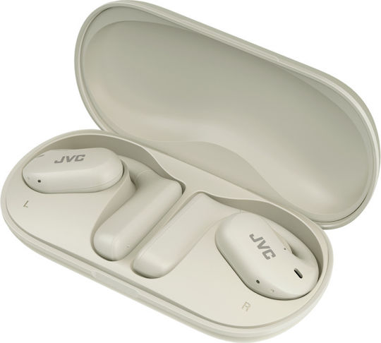 JVC NP35T In-ear Bluetooth Handsfree Earphones with Sweat Resistance and Charging Case White vue 3