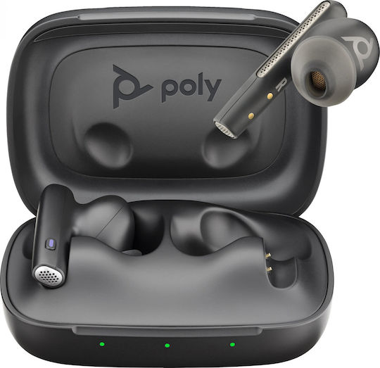 Poly Voyager FREE 60 UC M In-ear Bluetooth Handsfree Earphones with Charging Case Carbon Black view 4