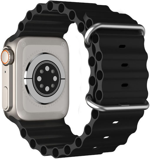 Techancy Tw8 Ultra Smartwatch with Heart Rate Monitor (Black) view 5