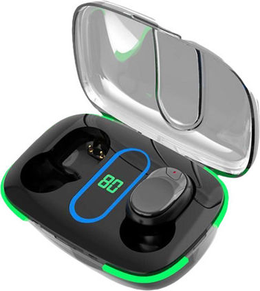 KLGO HK-90BL In-ear Bluetooth Handsfree Earphones with Sweat Resistance and Charging Case Black