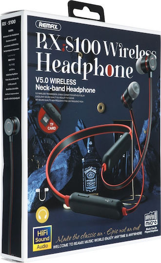 Remax RX-S100 In-ear Bluetooth Handsfree Earphones with Sweat Resistance Red vue 9