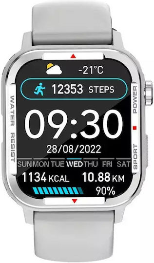 Nubi G96 Smartwatch with Heart Rate Monitor (Gray) view 4