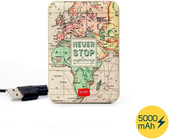 Legami Milano My Super Power 5000mAh with 2 USB-A Ports Travel view 3