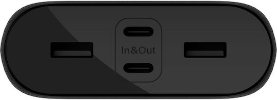 Belkin BoostCharge Power Bank 26000mAh 34W with 2 USB-A Ports and 2 USB-C Ports Power Delivery Black view 2