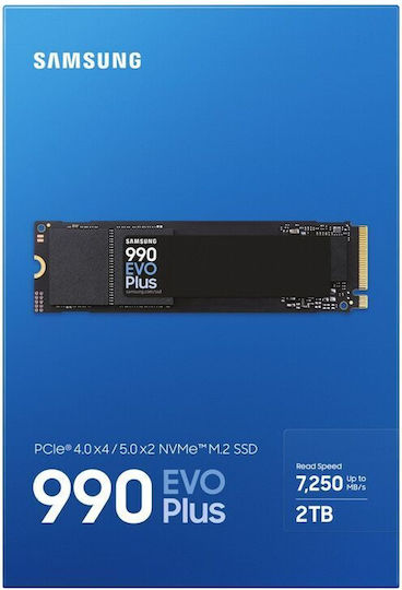 Samsung 990 EVO Plus SSD 2TB M.2 Type with PCI Express 4.0 Connection PS5 Compatible MZ-V9S2T0BW view 6