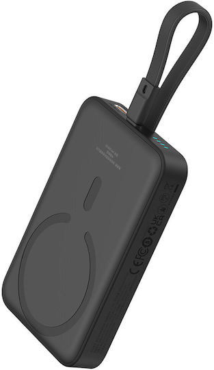 Baseus Mini MagSafe Power Bank 10000mAh 20W Power Delivery Black view 3