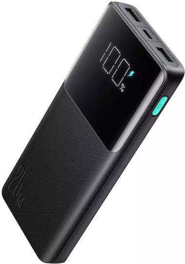 Joyroom JR-PBF20 Power Bank 10000mAh 25W with 2 USB-A Ports and USB-C Port Power Delivery Black view 2