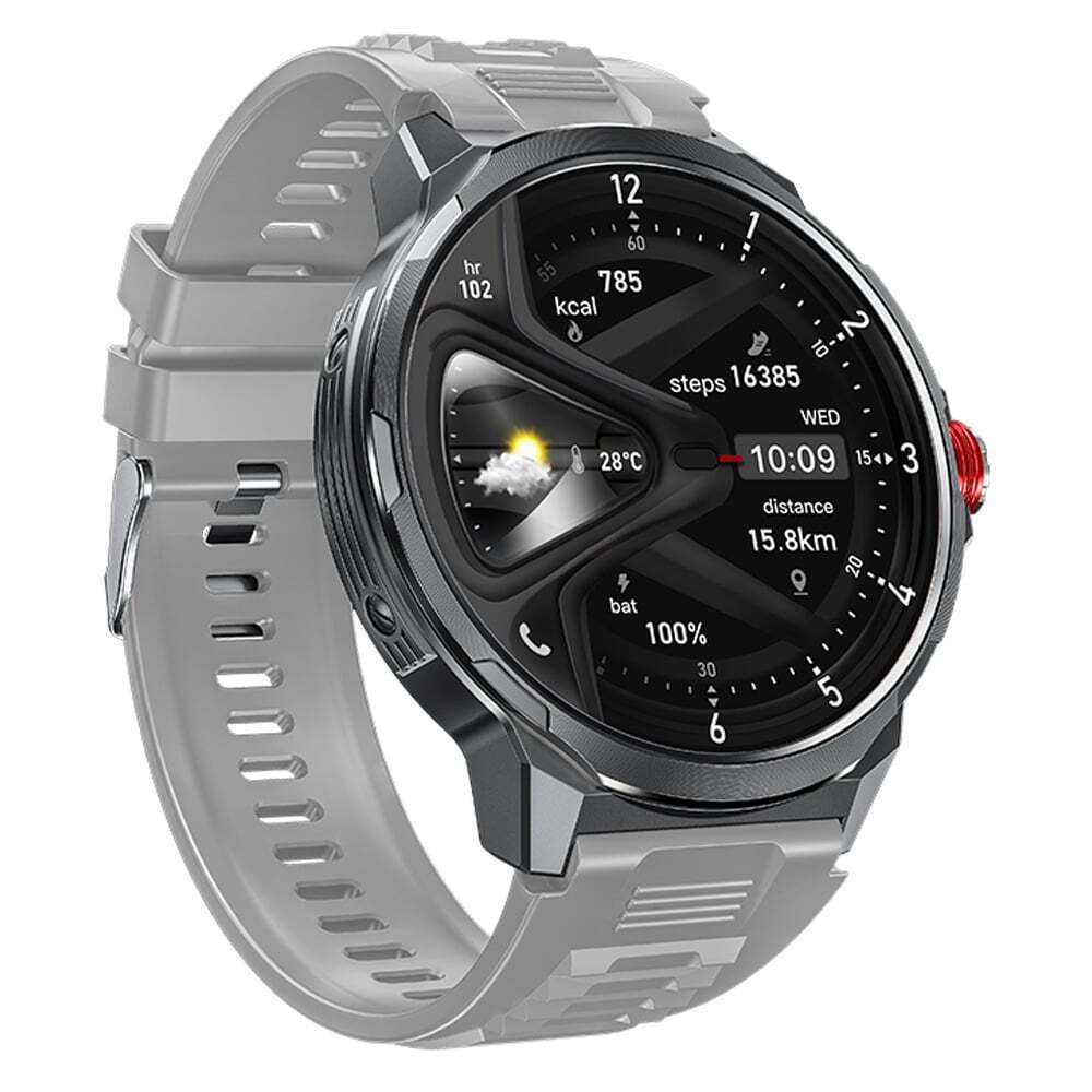 WK WH-07 Smartwatch with Heart Rate Monitor (Silver) view 1