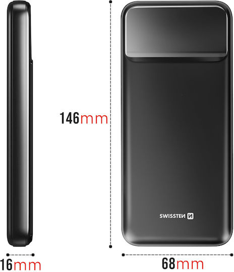 Swissten Power Bank 10000mAh 22.5W Black view 9