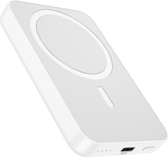 Hoco J109 Power Bank 5000mAh 20W with USB-C Port Power Delivery White view 4
