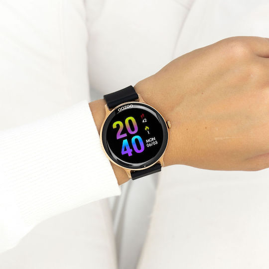 Oozoo Q00133 45mm Smartwatch with Heart Rate Monitor (Black) view 3