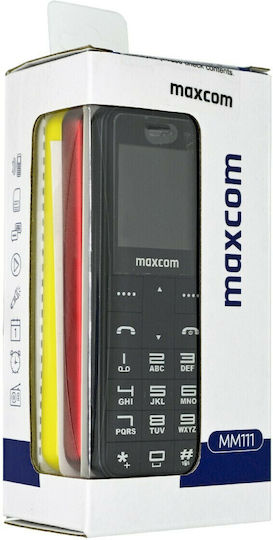 MaxCom MM111 Single SIM Mobile with Buttons Black view 3
