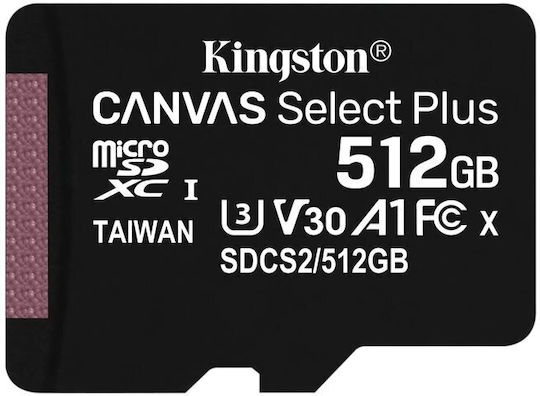 Kingston Canvas Select Plus microSDHC 512GB U3 V30 A1 UHS-I 150MB/s with Adapter view 4