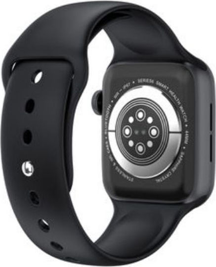 HW22 44mm Smartwatch with Heart Rate Monitor (Black) view 4