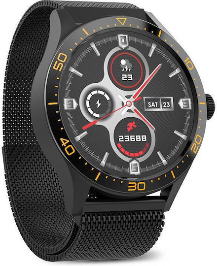 Forever ICON 2 AW-110 42mm Smartwatch with Heart Rate Monitor (Black) vue 9