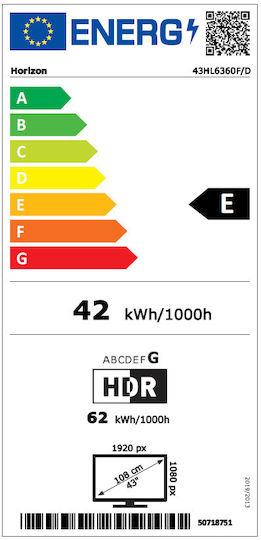 Horizon-Europe Smart Television 43" Full HD LED 43HL6360F/D (2024) vue 7
