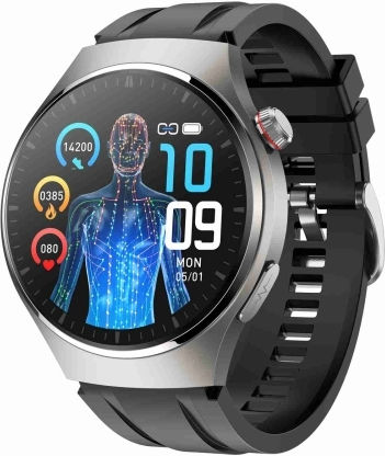 Mt200 1.43 Inch Amoled Ip67 Smart Call Watch Support Ecg Body Temperature/blood Glucose Monitoring Silver