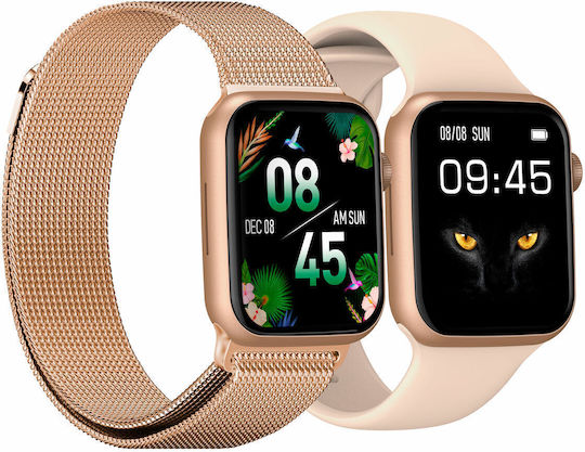 DCU Colorful 2 Smartwatch with Heart Rate Monitor (Gold)