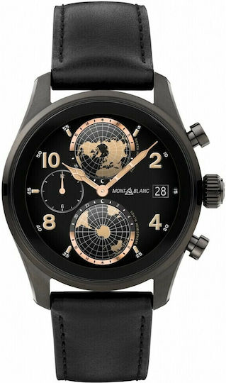 Mont Blanc Summit 3 Titanium 42mm Smartwatch with Heart Rate Monitor (Black)