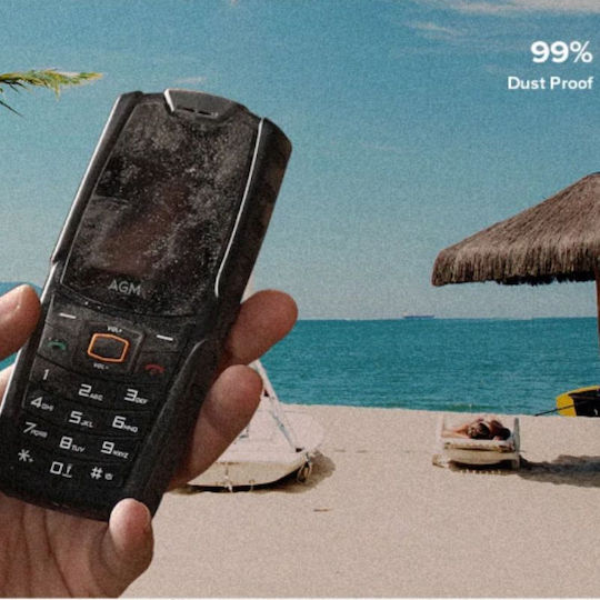 AGM M6 Dual SIM Resistant Mobile with Buttons Black view 3