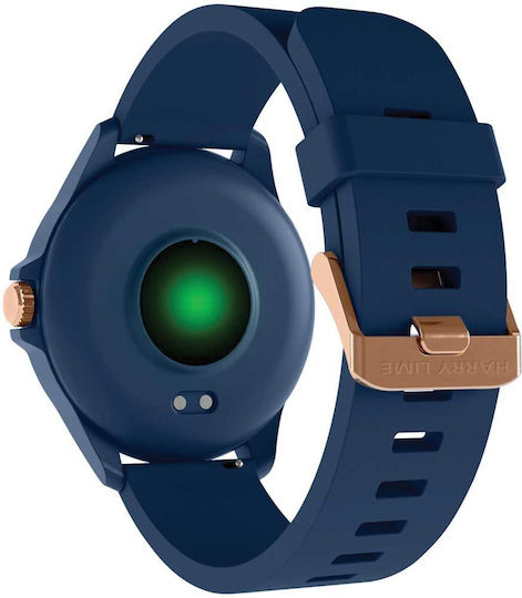 Harry Lime Aluminium 46mm Smartwatch with Heart Rate Monitor (Blue) view 3