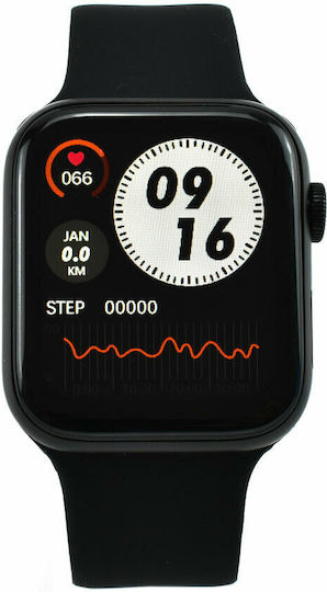 Andowl GT96 Smartwatch with Heart Rate Monitor (Black) view 2