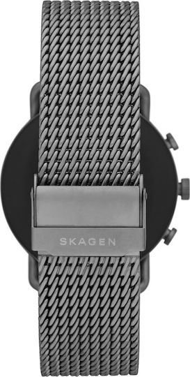 Skagen Falster 3 42mm Smartwatch with Heart Rate Monitor (Gunmetal Gauge Mesh) view 3
