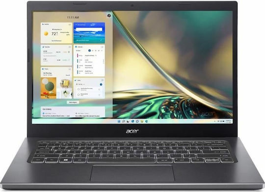 Acer Aspire 5 A514-55-37P5 14" FHD (i3-1215U/16GB/512GB SSD/No OS) Steal Gray (FR Keyboard) view 2
