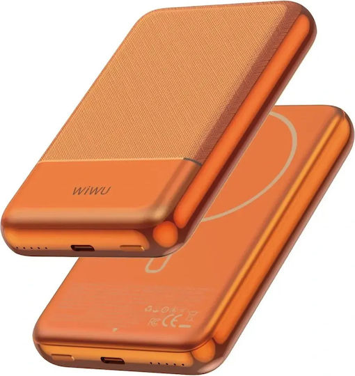 Wiwu P089 MagSafe Power Bank 10000mAh 20W Power Delivery Orange view 1