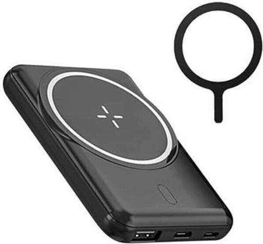 4Smarts VoltHub UltiMag MagSafe Power Bank 5000mAh 5W with USB-A Port Black view 2