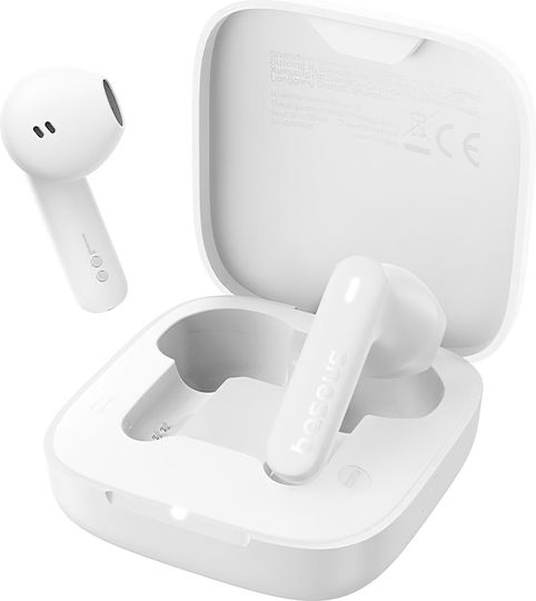 Baseus Bowie E16 In-ear Bluetooth Handsfree Earphones with Sweat Resistance and Charging Case White view 1