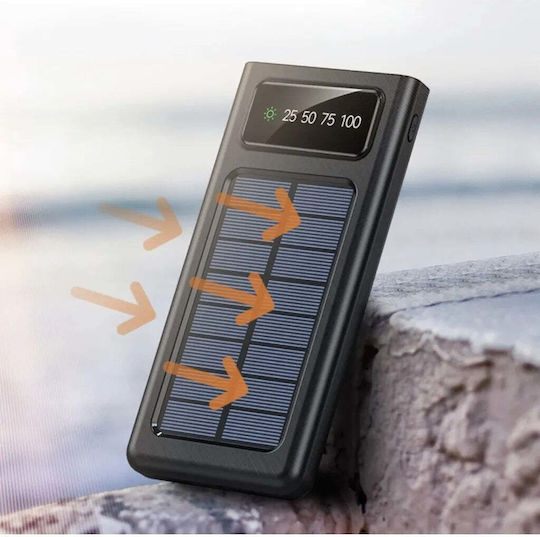 Andowl Solar Power Bank 12000mAh Black view 3
