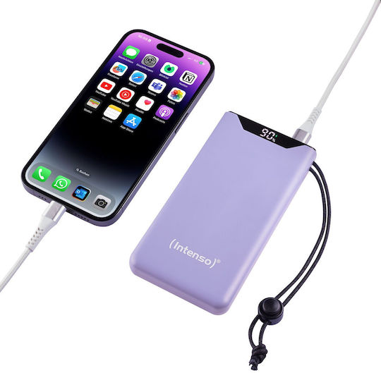 Intenso F10000 Power Bank 10000mAh 20W with USB-A Port and USB-C Port Quick Charge 3.0 Lila view 4
