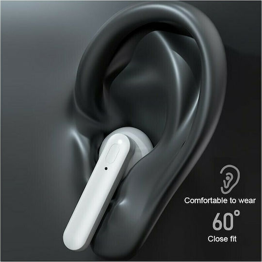 WK TWS V31 Earbud Bluetooth Handsfree Earphones with Charging Case White view 8