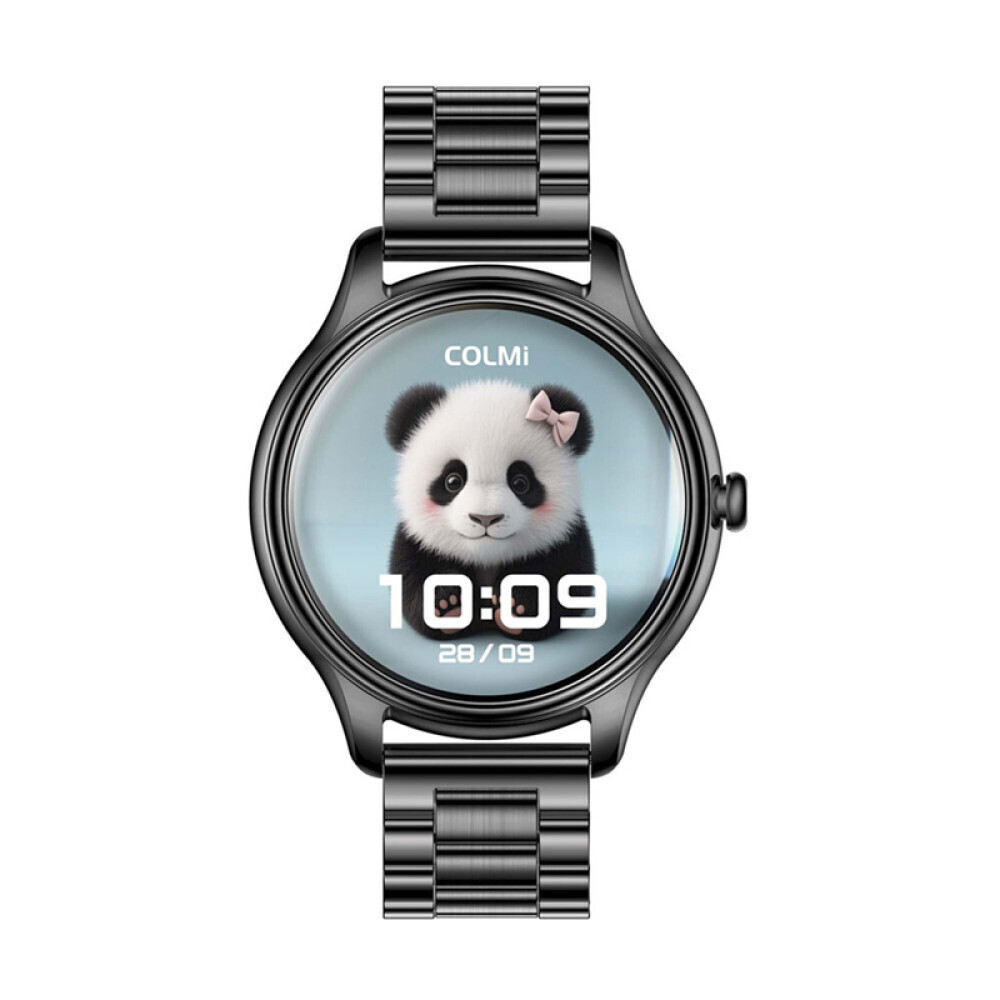 Colmi L28 Smartwatch (Black + Black Steel Strap) view 1