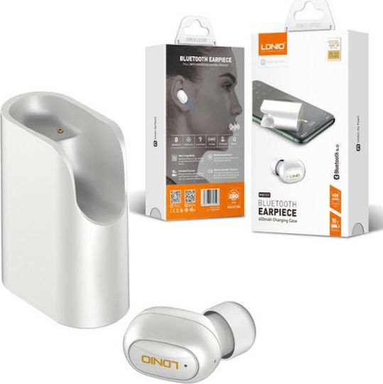Ldnio MBT01 In-ear Bluetooth Handsfree Earphone with Charging Case White view 2