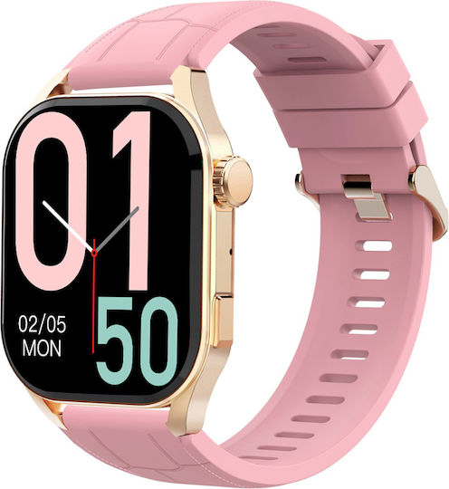 Xmart Smartwatch with Heart Rate Monitor (Gold)