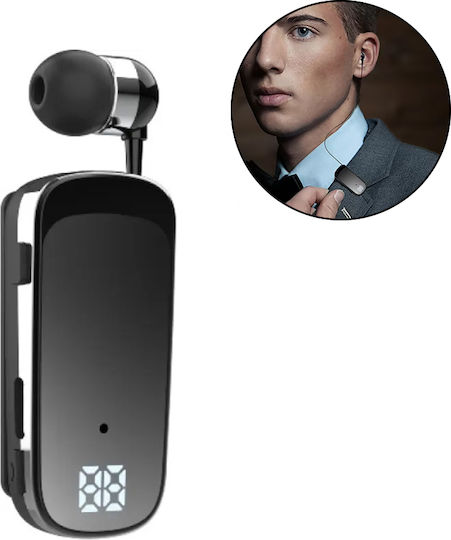 K88 In-ear Bluetooth Handsfree Earphone Lapel Black view 3